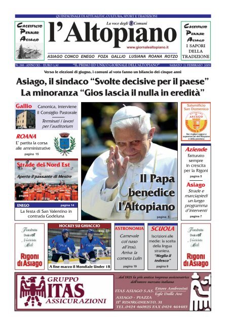 Il Papa Benedice L Altopiano Il Papa Benedice L Altopiano