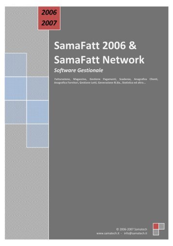 Manuale SamaFatt - SaMatech