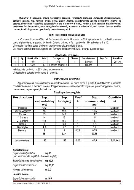 Perizia tecnica - Aste24Ore