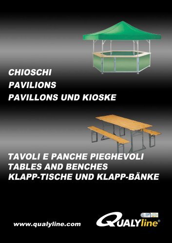 pavillons und kioske pavilions chioschi tavoli e panche pieghevoli ...