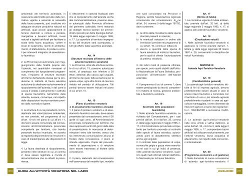 Guida all'attività venatoria nel Lazio - Agricoltura - Regione Lazio