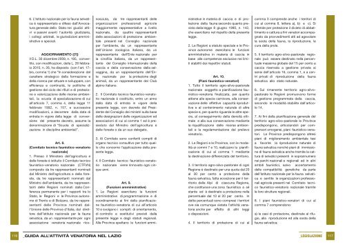 Guida all'attività venatoria nel Lazio - Agricoltura - Regione Lazio