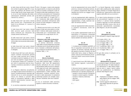 Guida all'attività venatoria nel Lazio - Agricoltura - Regione Lazio