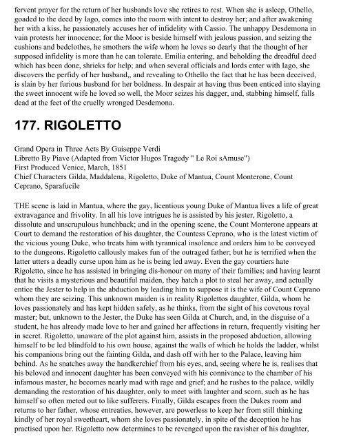 Opera Plots I - MDC Faculty Home Pages