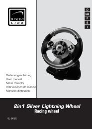 2in1 Silver Lightning Wheel Racing wheel - Speed Link