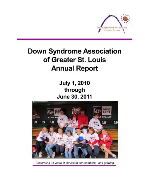 Annual Report 2010-2011 - Down Syndrome Association of Greater ...