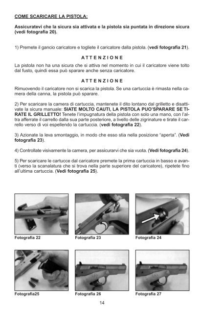 manuale d'istruzione - Tanfoglio