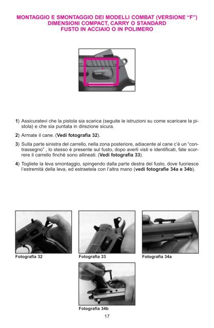 manuale d'istruzione - Tanfoglio