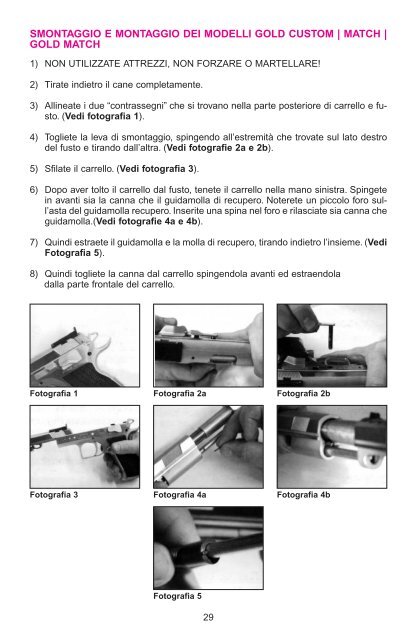 manuale d'istruzione - Tanfoglio