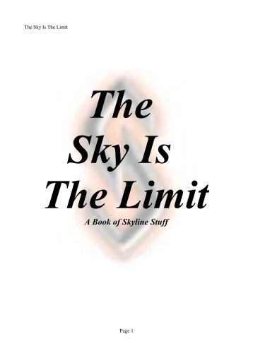The Sky Is The Limit - Nissan Skyline клуб