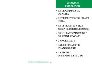 • RETE ONDULATA QUADRA • RETE ELETTROSALDATA ... - Sfb