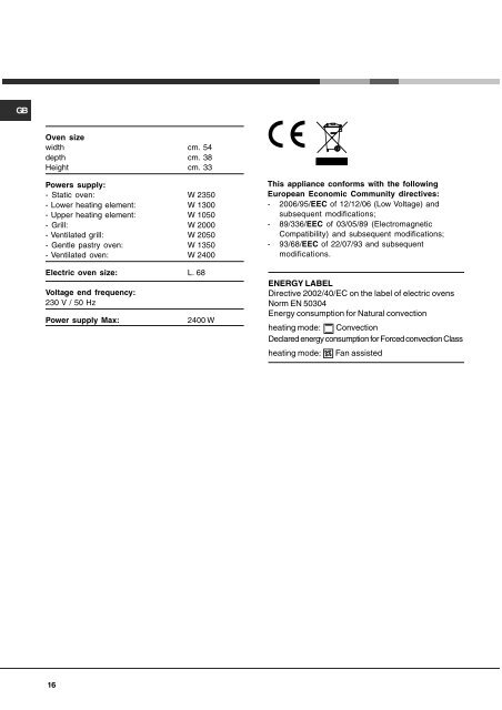 Istruzioni per l'uso - Hotpoint-Ariston