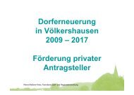 Vortrag zur privaten Förderung - Wanfried