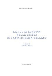 la nuova lunetta nella chiesa di san michele a vellano - Quelli con ...