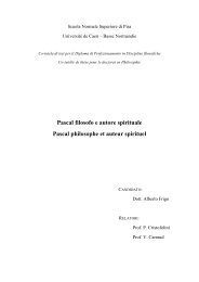 Pascal filosofo e autore spirituale Pascal philosophe et auteur spirituel