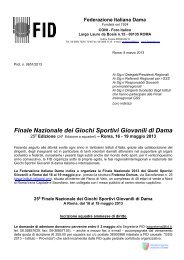 Finale Nazionale dei Giochi Sportivi Giovanili di Dama