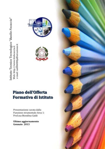 Piano dell'Offerta Formativa di Istituto - Itisfocaccia.It