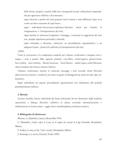 Relazione finale SSIS Filosofia e Storia - DarioDanti.it