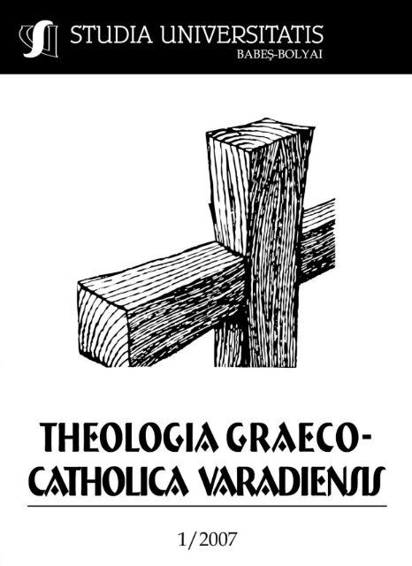 studia universitatis babeş – bolyai theologia graeco - catholica ...