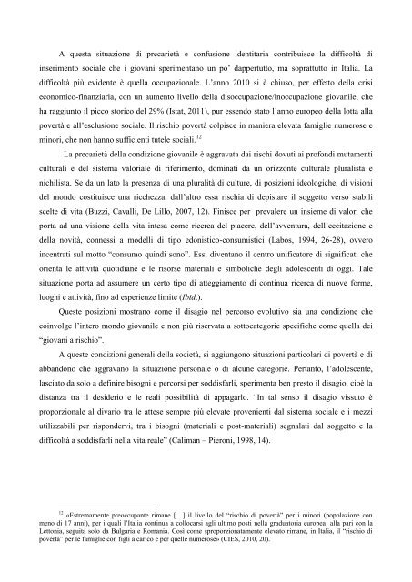 1. LA DEVIANZA GIOVANILE IN ITALIA NEGLI ULTIMI 20 ANNI