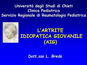 artrite Idiopatica giovanile.pdf - Ch.unich.it