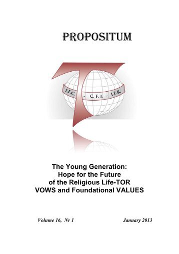 PROPOSITUM - Vol. 16 - Nr. 1 - January 2013 - IFC-TOR