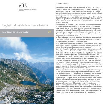 Laghetti alpini della Svizzera italiana