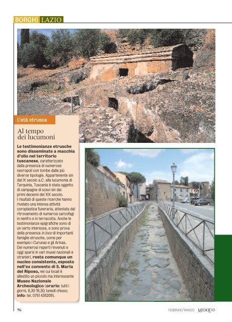 I rosoni di Tuscania , "Medioevo"