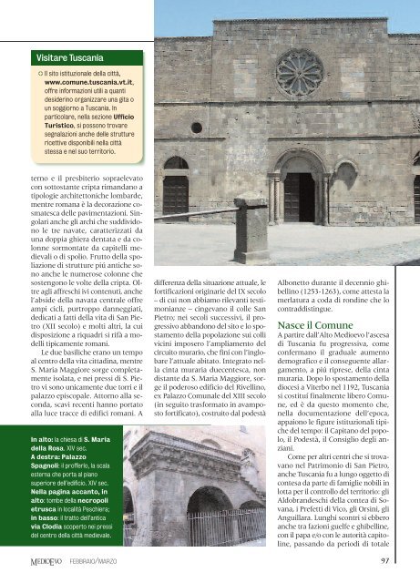 I rosoni di Tuscania , "Medioevo"