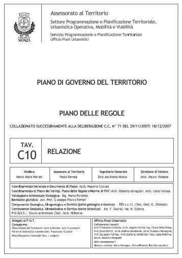 C10 - Relazione - Comune di Monza