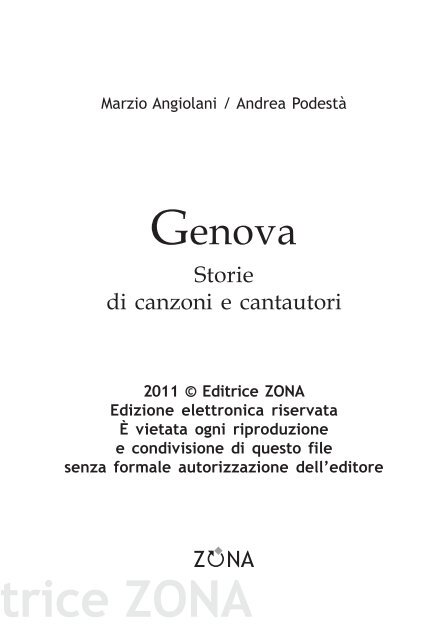 assaggia il libro, sfoglia il trailer - Zona Editrice