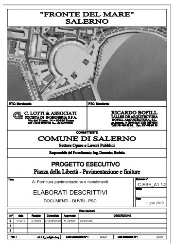 cartiglio stima - Comune di Salerno