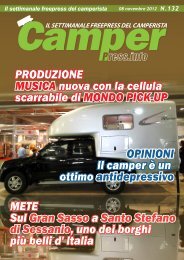 Il settimanale freepress del camperista - Camperpress