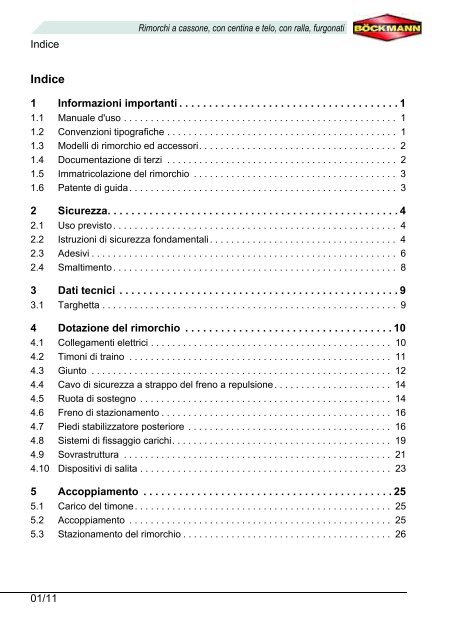 Manuale d'uso - Böckmann Fahrzeugwerke GmbH
