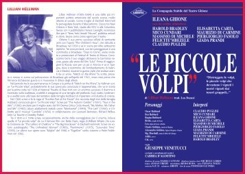 Quartino "Le piccole volpi" - Teatro Ghione