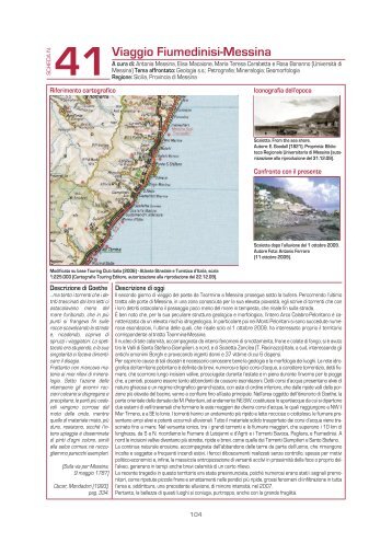 Viaggio Fiumedinisi-Messina - Geologia e Turismo