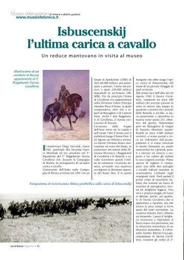 Isbuscenskij l'ultima carica a cavallo - Museo della Seconda Guerra ...