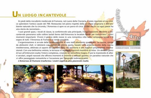 Scarica la Brochure - Villa Amorosa di Fumone