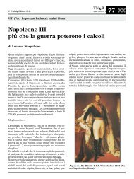 Napoleone III - più che la guerra poterono i calcoli