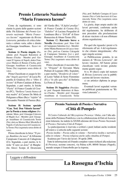 La Rassegna d'Ischia n. 1/2006 - versione completa in .pdf