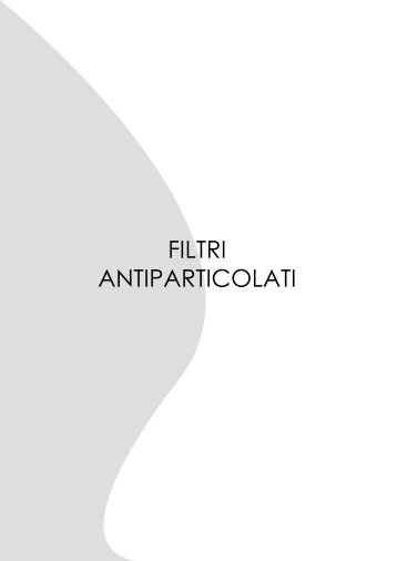 FILTRI ANTIPARTICOLATI