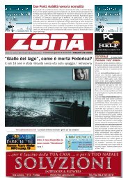 Zona 16-11-12 - Il notiziario gratuito di Roma Nord