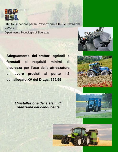 Adeguamento dei trattori agricoli o forestali ai ... - Azienda ULSS 18