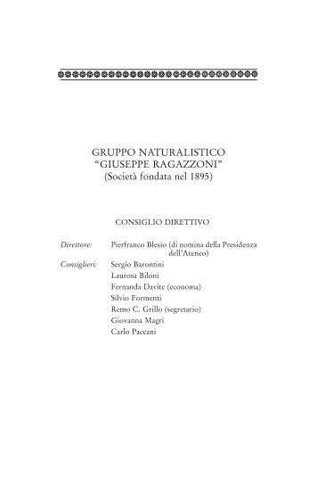 29 Gruppo Naturalistico Ragazzoni.pdf - BOLbusiness