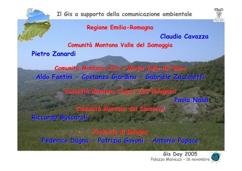 due nuovi livelli della Carta Forestale - Provincia di Bologna