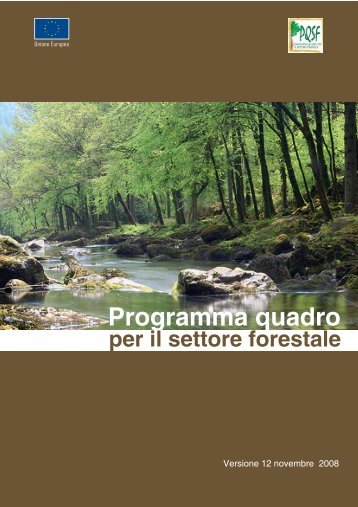 Programma quadro per il settore forestale (PQSF) - Ministero delle ...