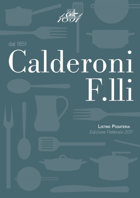 Listino prezzi Posateria - Calderoni F.lli 1851