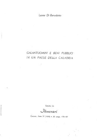 OALANTUOMINl iN UN PAESE E BENl PUBBLICI DELLA ... - UViP