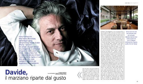 Davide, il marziano riparte dal gusto - Guido Barosio