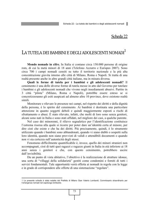 SINTESI 9 Rapporto Nazionale sulla Condizione ... - Telefono Azzurro